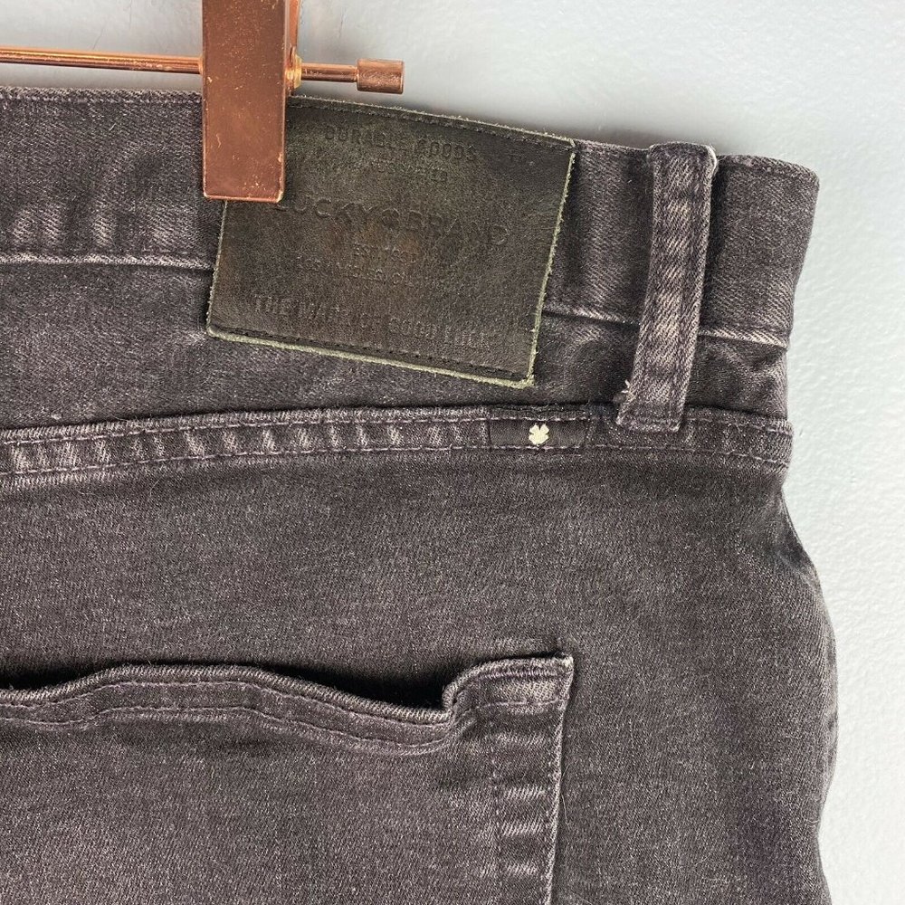 Lucky Brand Mens Jeans 410 Athletic Slim 40 x 34 Black Denim - Picture 6 of 8